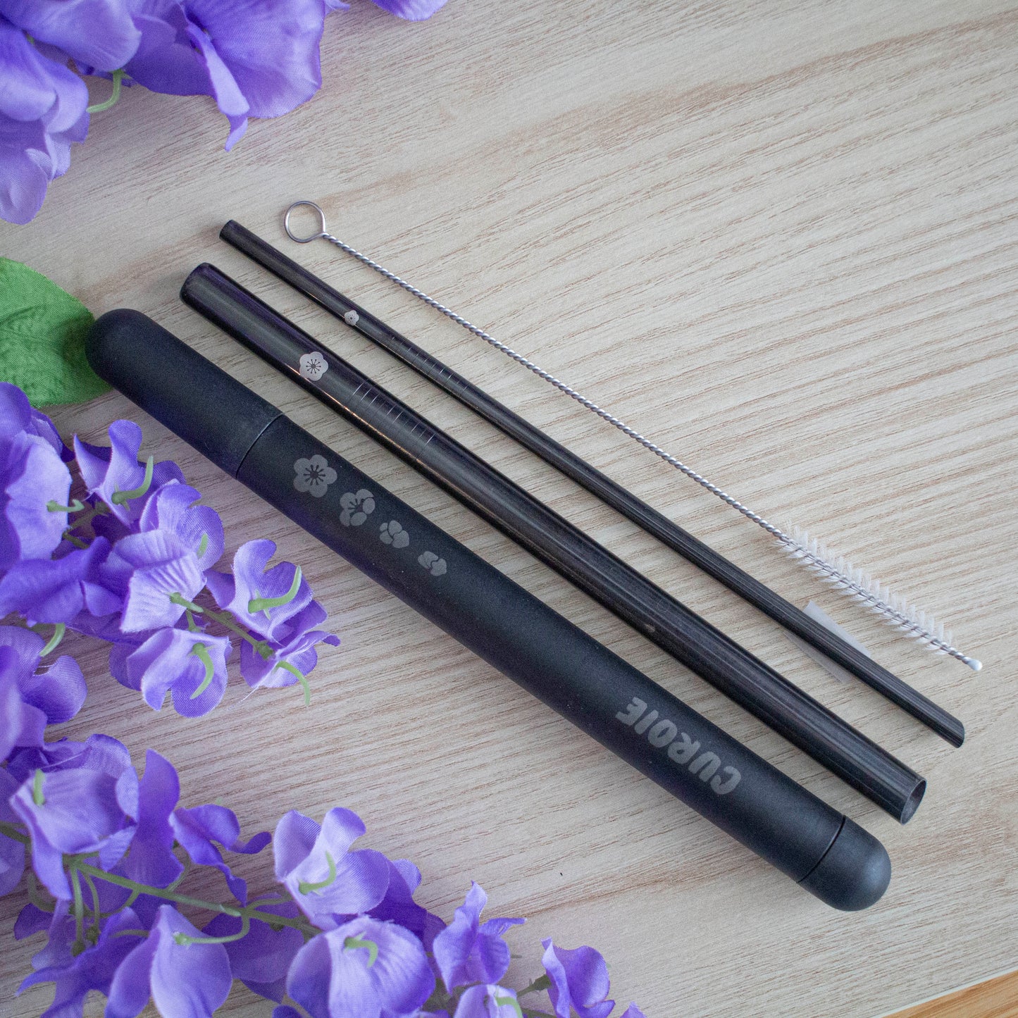 Blossom V2 Stainless Steel Straw Set