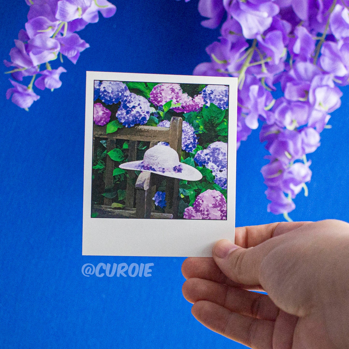Summer Hydrangea Polaroid