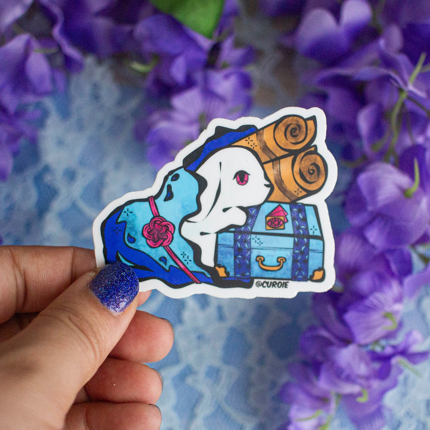 Traveler Bunny Vinyl Sticker