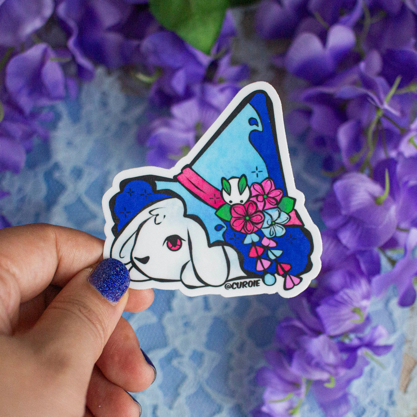 Witch Bunny Vinyl Sticker