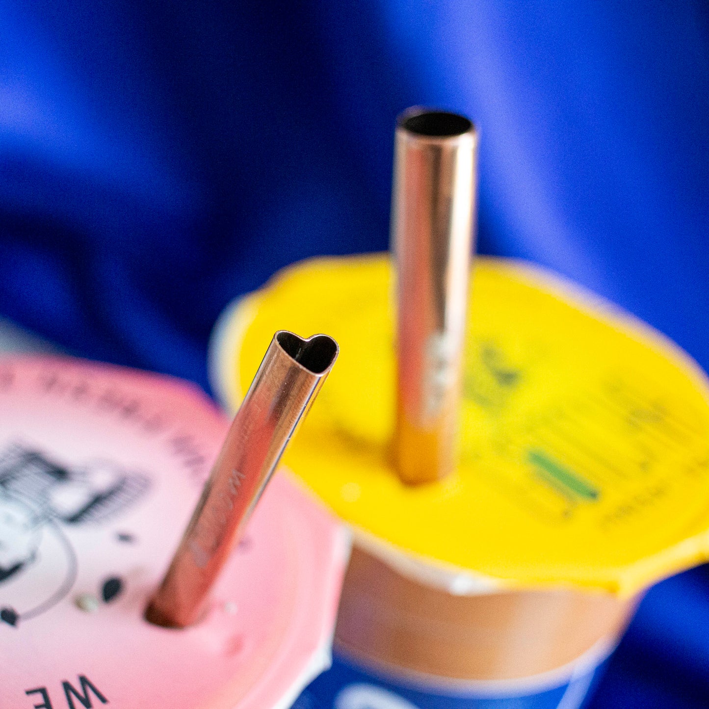 Bloom Stainless Steel Straw Set