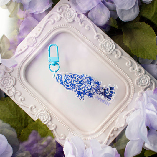 Koinobori: Blue Waves (Acrylic Keychain)