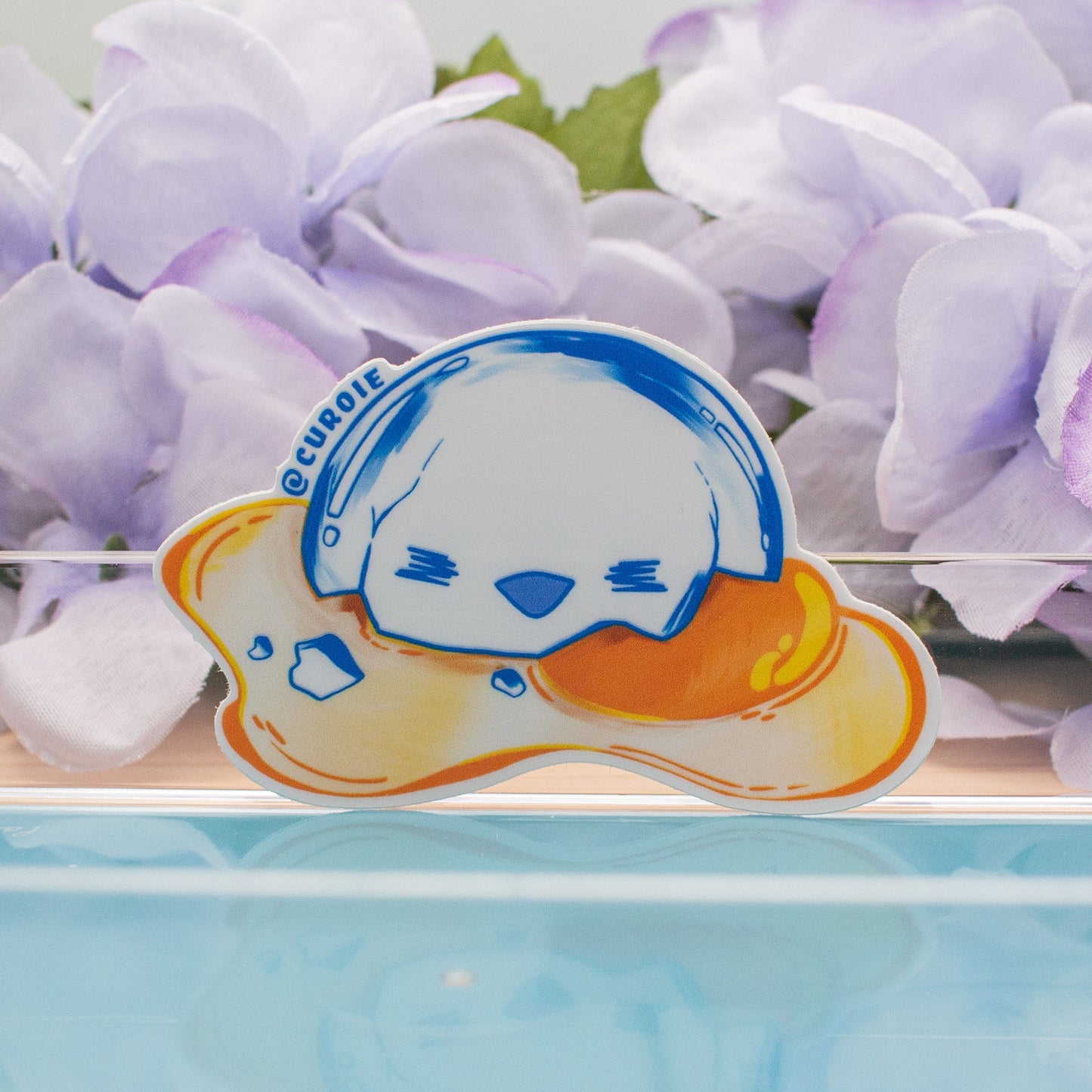 Pour-Cha Egg Vinyl Sticker