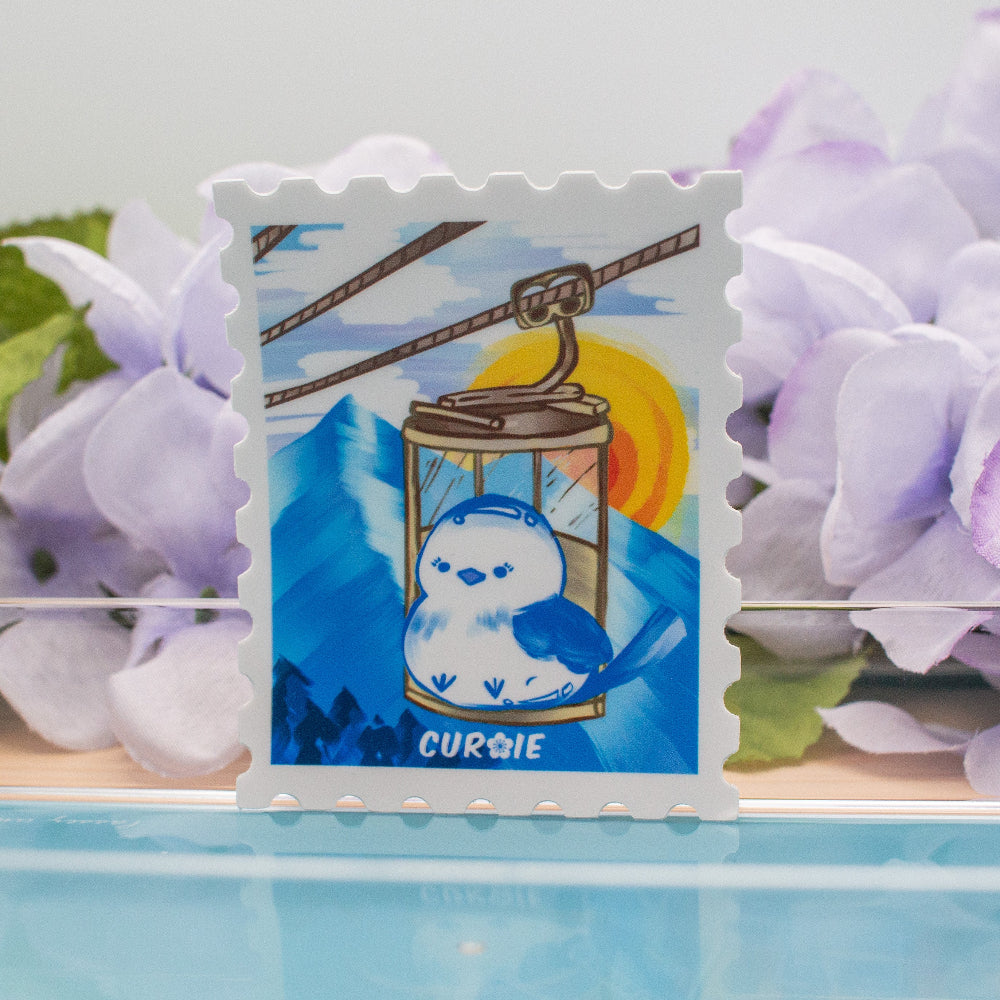 Pour-Cha Gondola Stamp Vinyl Sticker