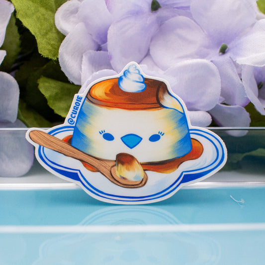 Pour-Cha Flan Vinyl Sticker