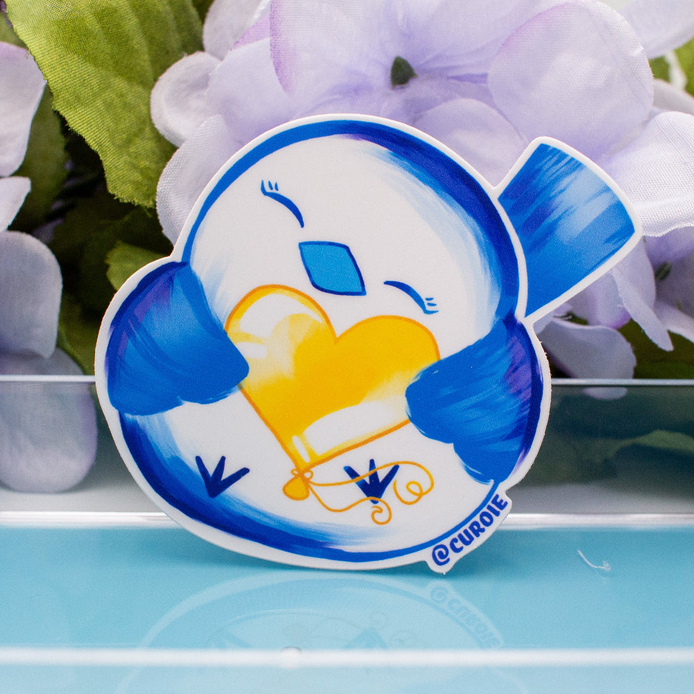 Pour-Cha Heart Vinyl Sticker