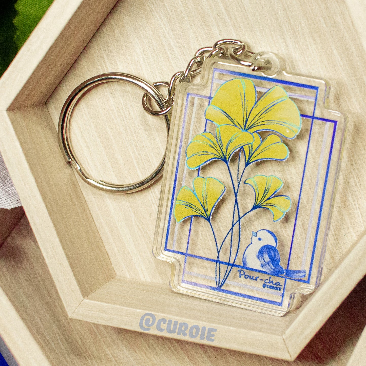 Pour-Cha: Ginko (Acrylic Keychain)