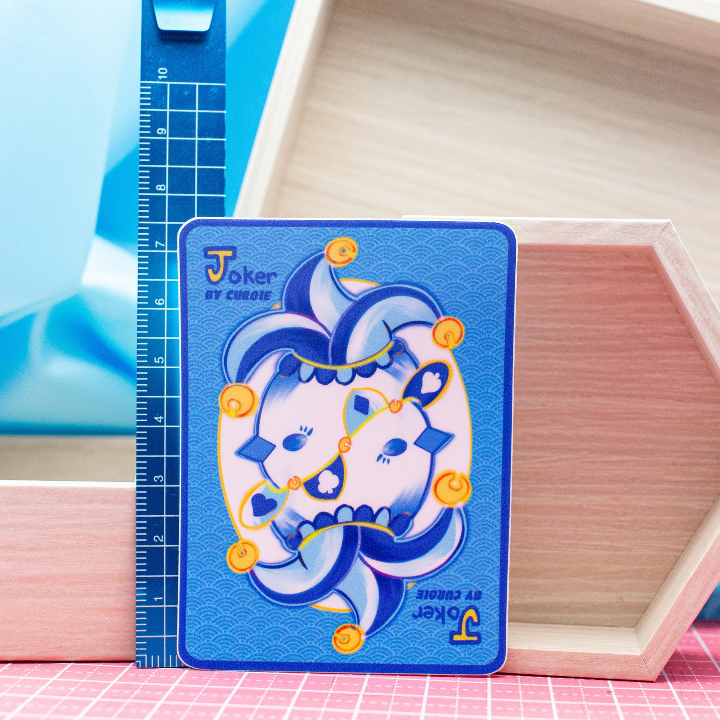 Pour-Cha Joker Card Vinyl Sticker