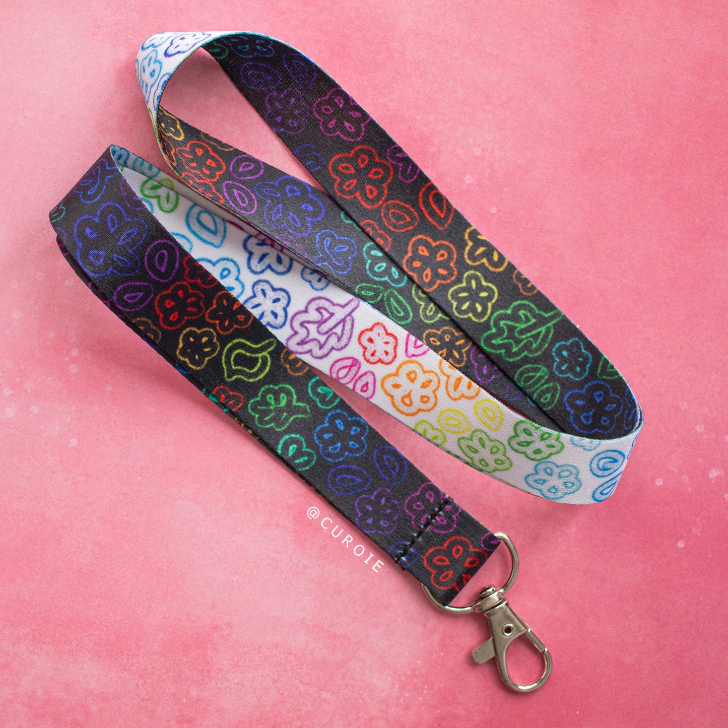 Floral Crayon Lanyard