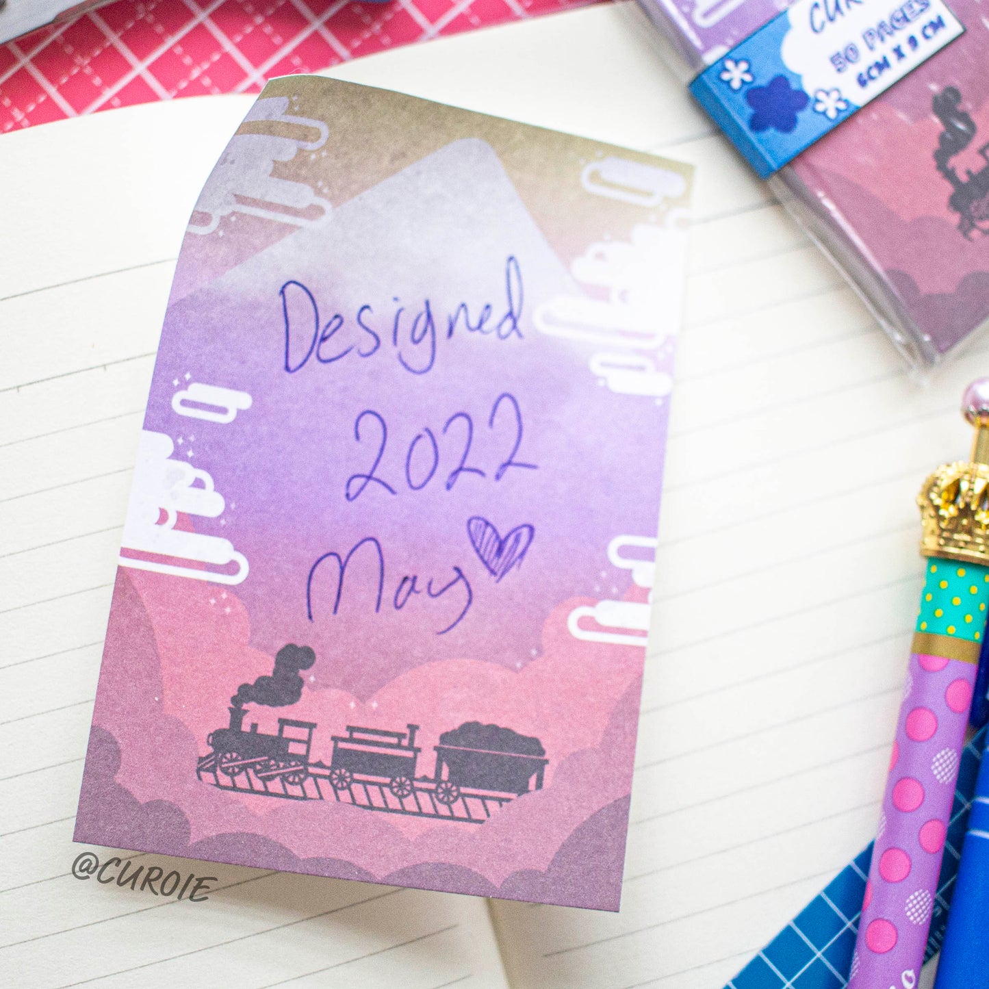 Train Ride Sticky Note