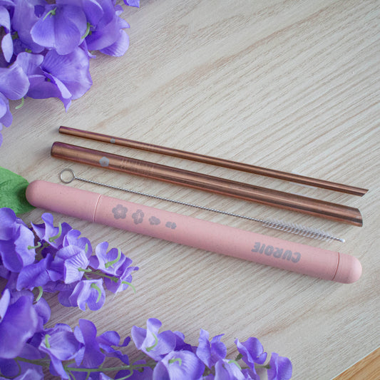 Blossom V2 Stainless Steel Straw Set (Online Only)