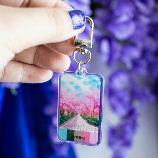 Sakura Far: Fields in Bloom Acrylic Keychain