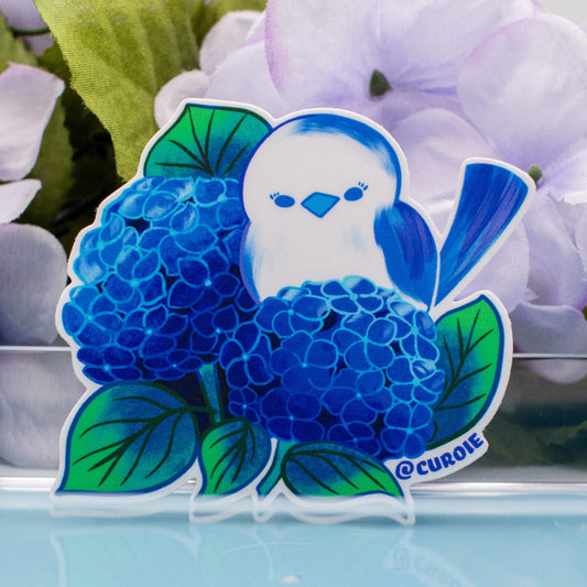 Pour-Cha Hydrangea Vinyl Sticker