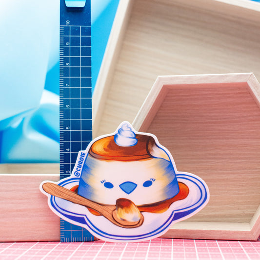 Pour-Cha Flan Vinyl Sticker