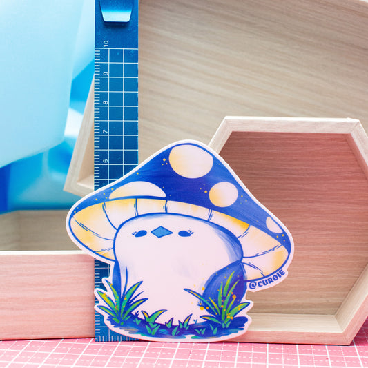 Pour-Cha Mushroom Vinyl Sticker