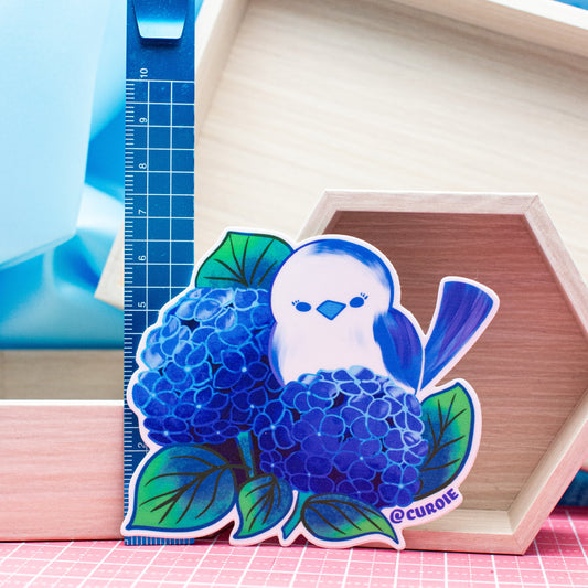 Pour-Cha Hydrangea Vinyl Sticker
