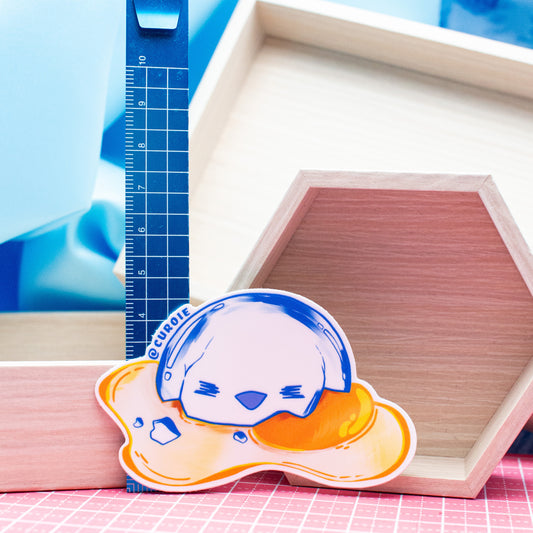 Pour-Cha Egg Vinyl Sticker