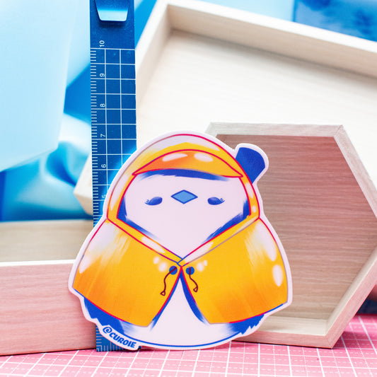 Pour-Cha Rain Coat Vinyl Sticker