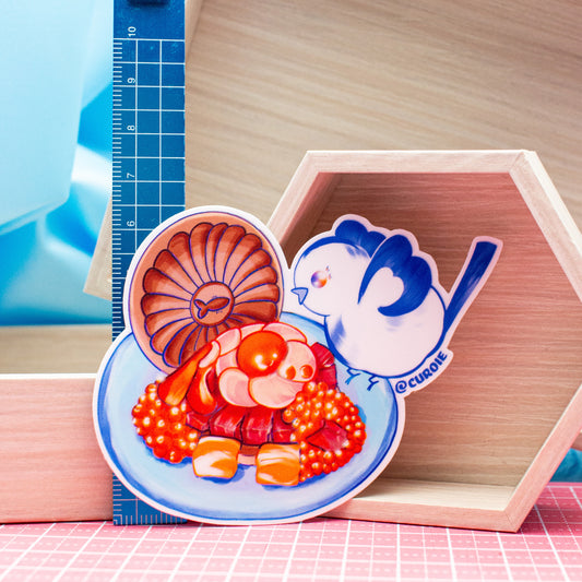 Pour-Cha Seafood Feast Vinyl Sticker