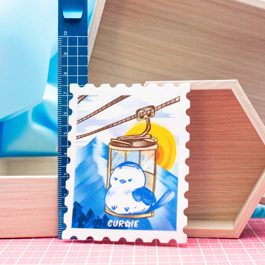 Pour-Cha Gondola Stamp Vinyl Sticker