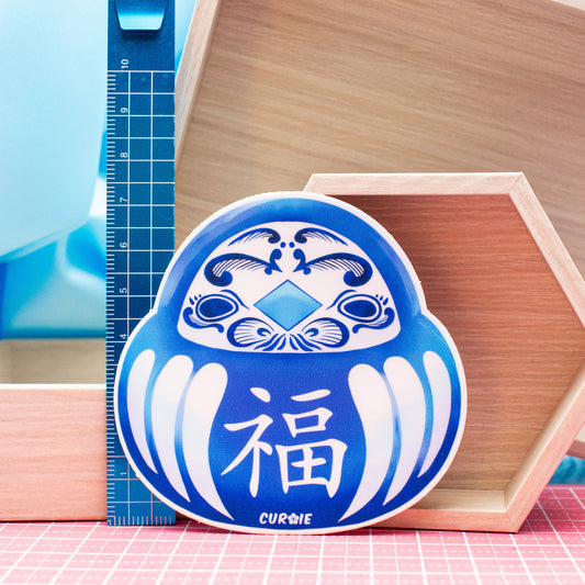 Pour-Cha Daruma Vinyl Sticker