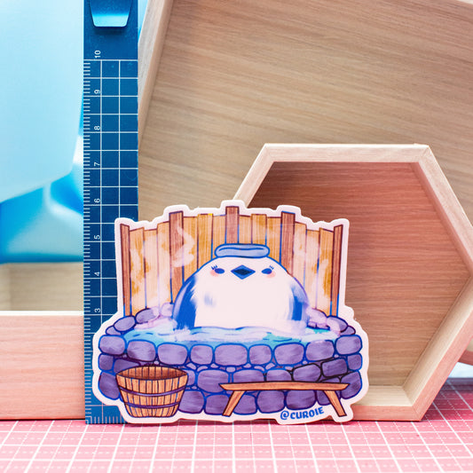 Pour-Cha Onsen Vinyl Sticker
