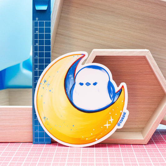 Pour-Cha Moon Vinyl Sticker