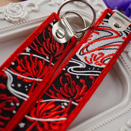 Spider Lily Red (Embroidered Keytag)