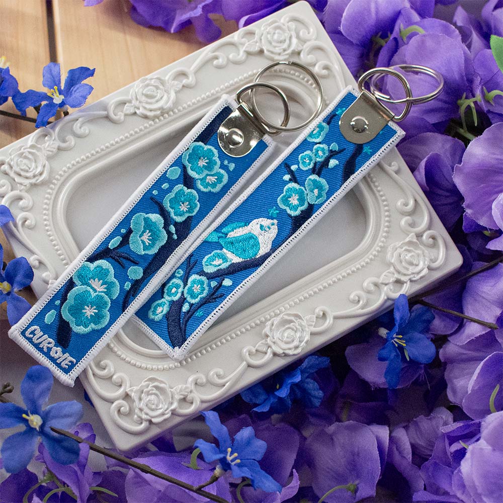 Pour-Cha (Embroidered Keytag)
