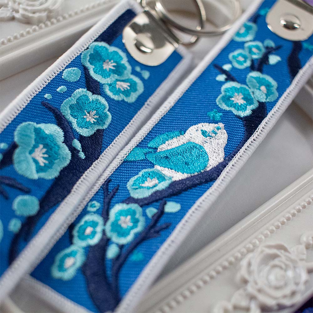 Pour-Cha (Embroidered Keytag)