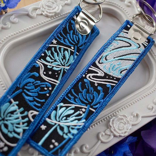 Spider Lily Blue (Embroidered Keytag)