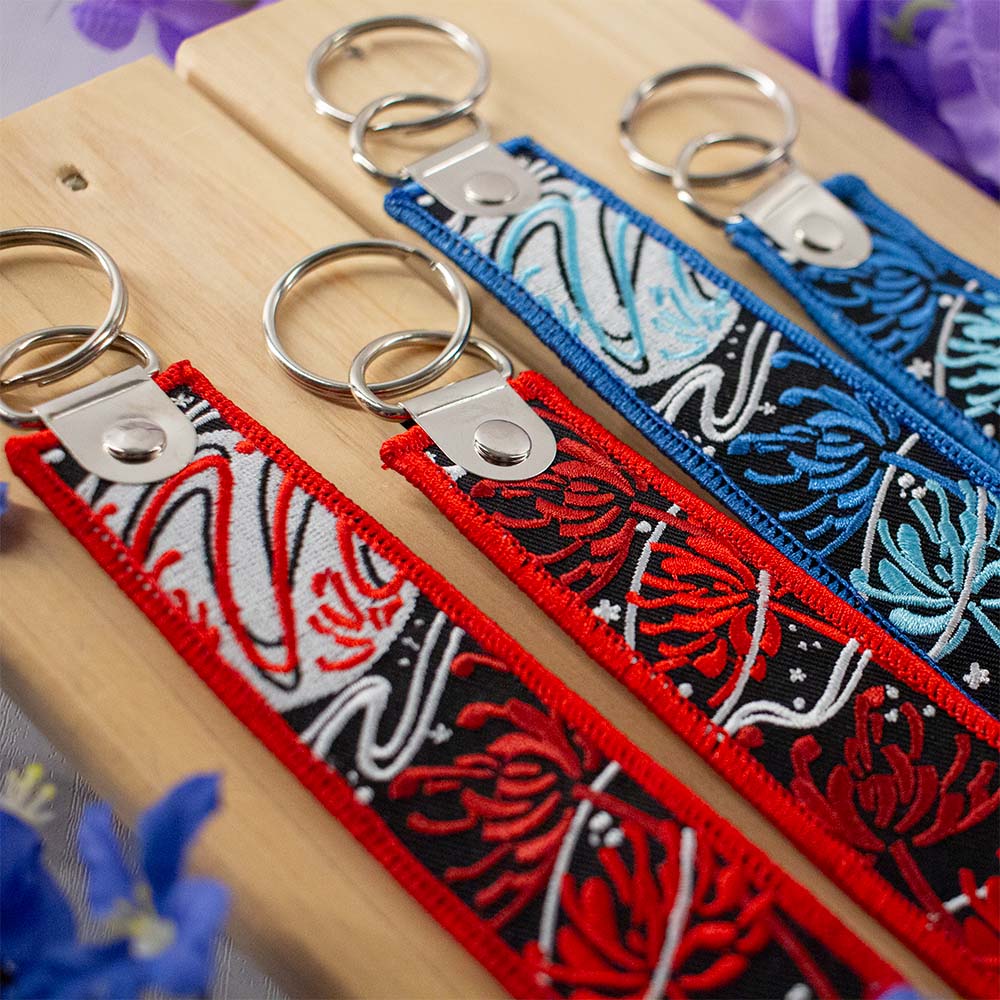Spider Lily Red (Embroidered Keytag)