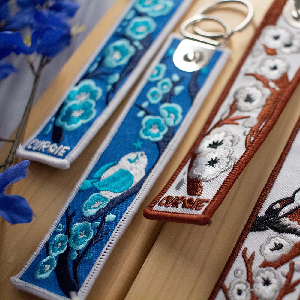 Pour-Cha (Embroidered Keytag)