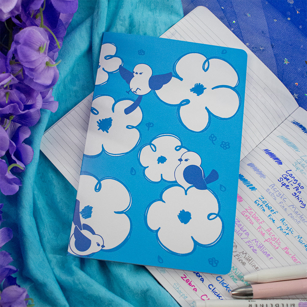 Flower Pour-Cha (Lined Softcover Journal)