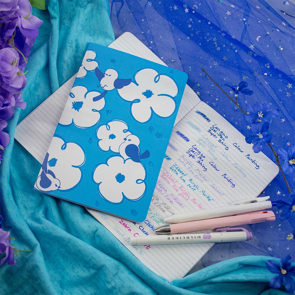 Flower Pour-Cha (Lined Softcover Journal)