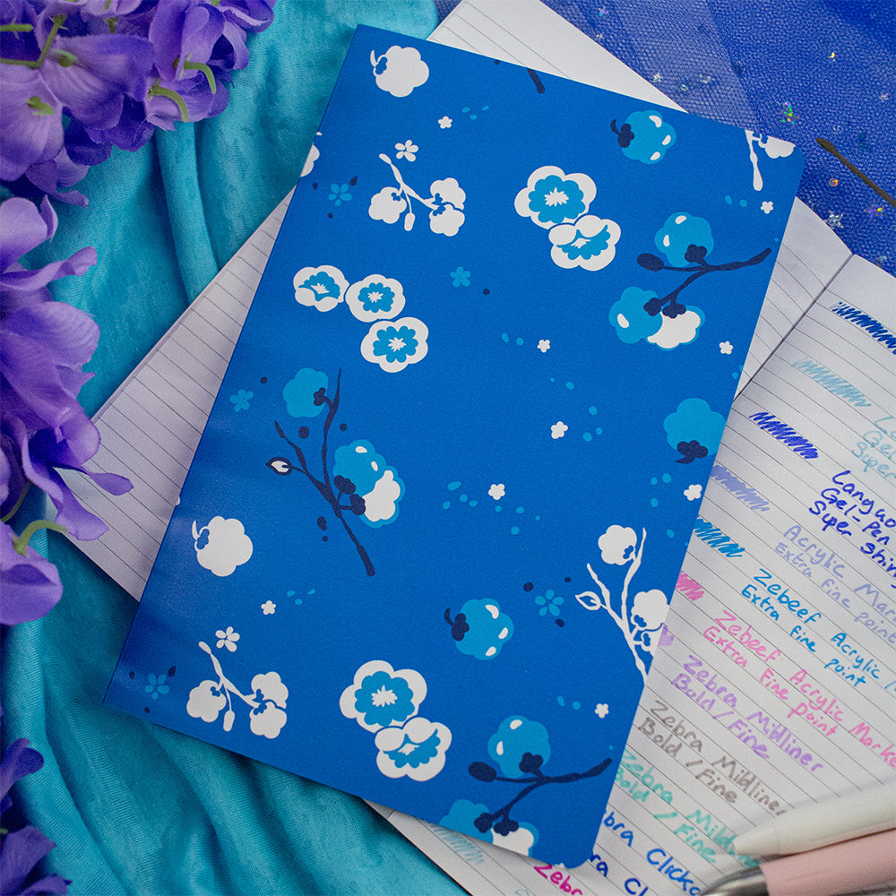 Porcelain Flowers (Lined Softcover Journal)