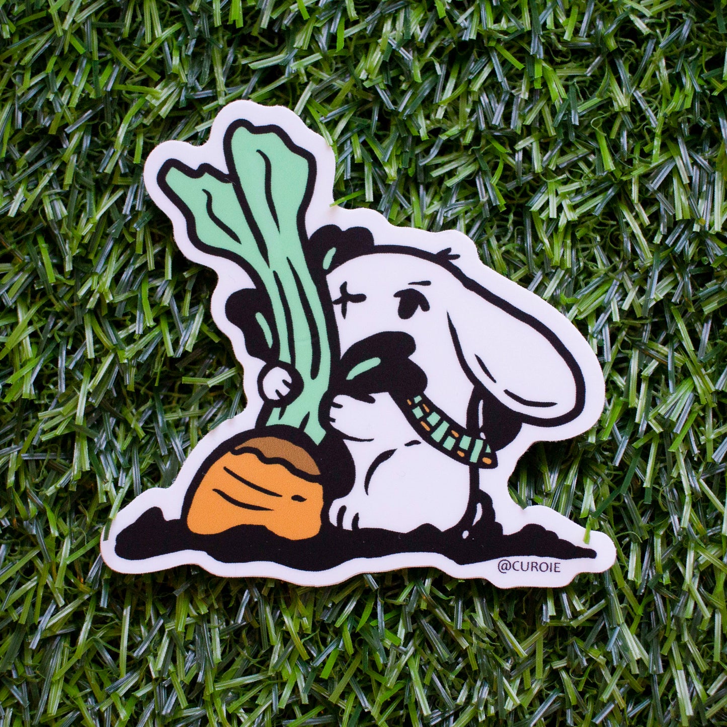 Hungry Bunny Vinyl Sticker