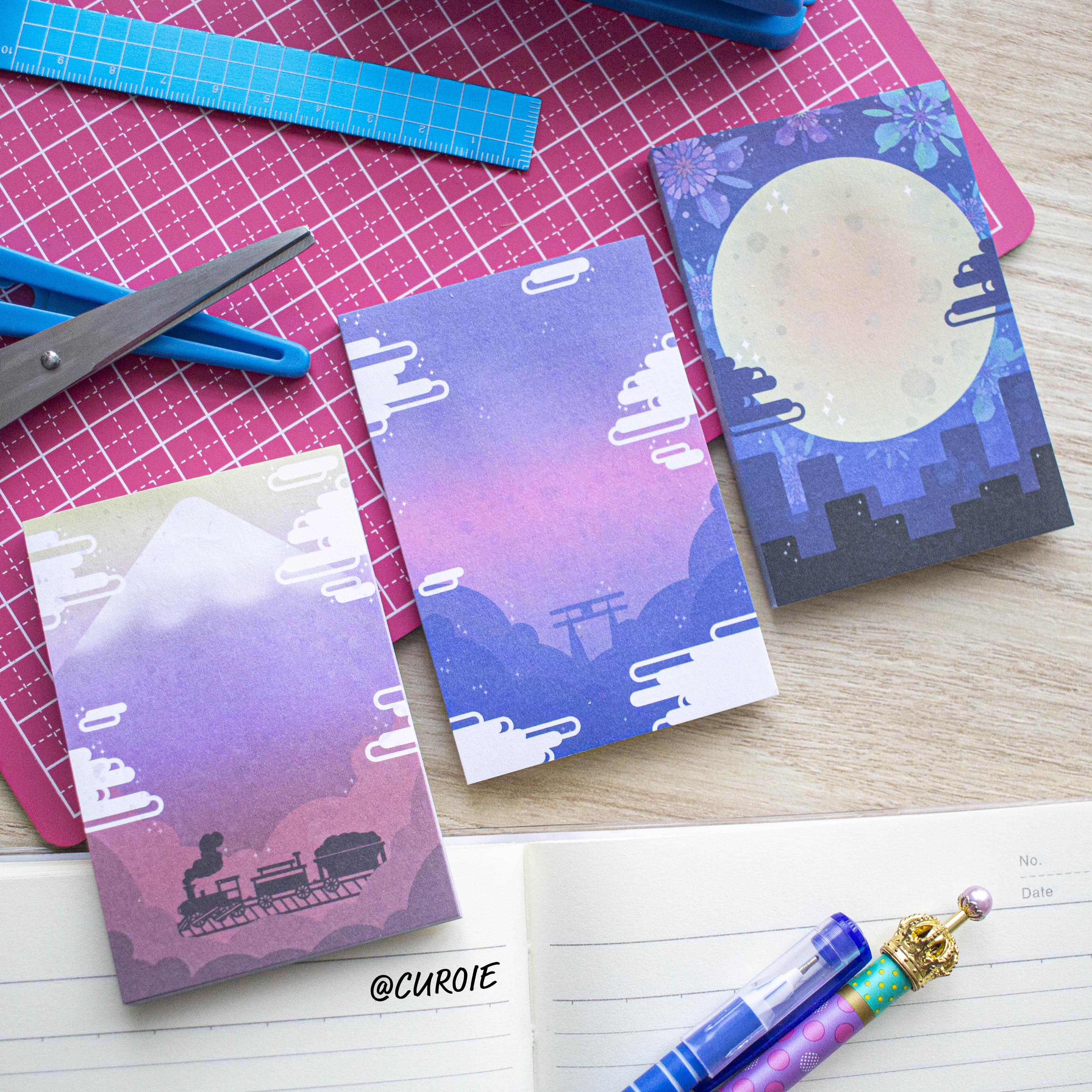 Train Ride Sticky Note – Curoie